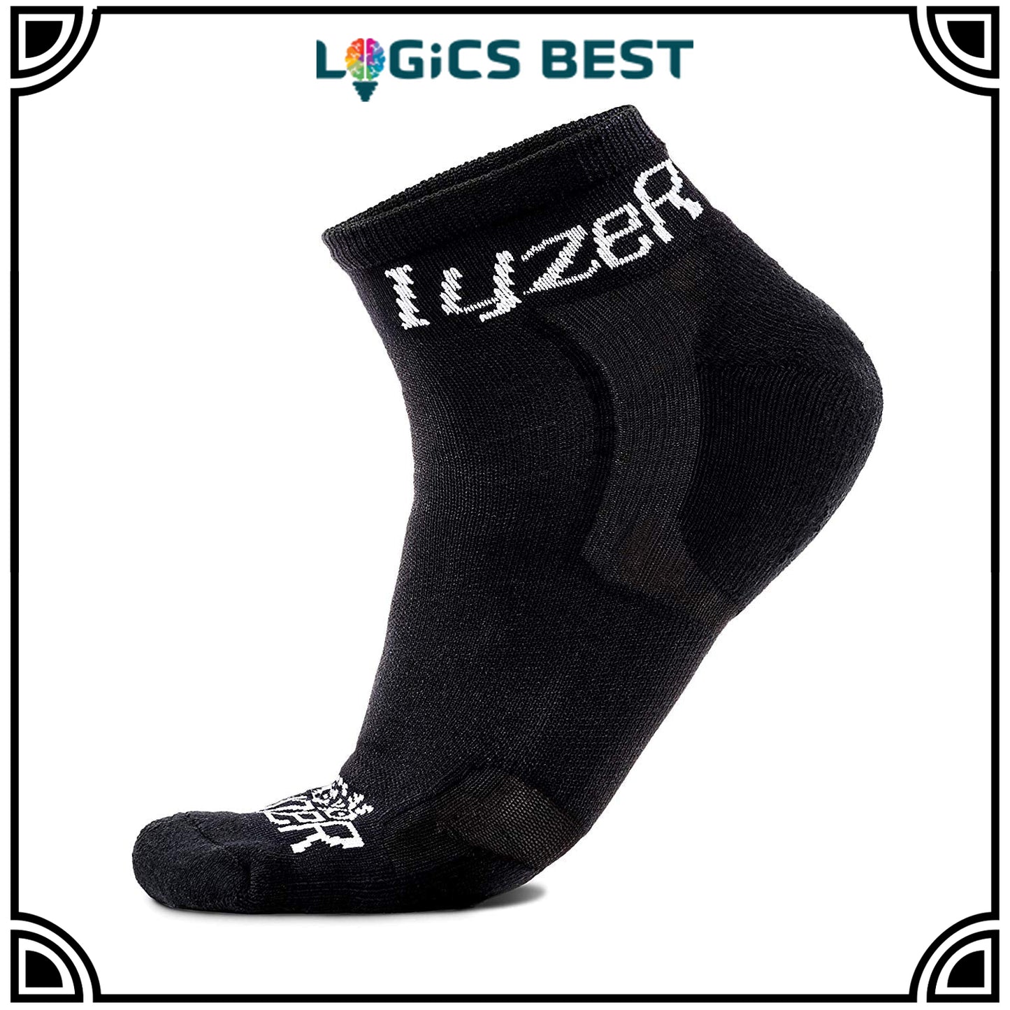 Mens Running Coolmax Sock (Black Mens, Medium Mens 9-11)