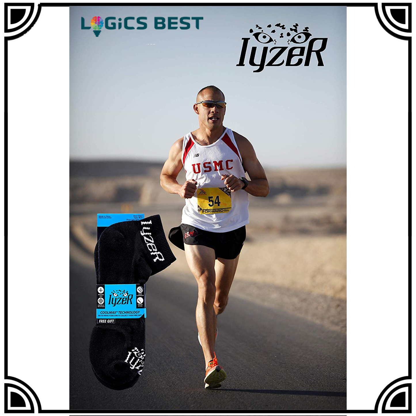 Mens Running Coolmax Sock