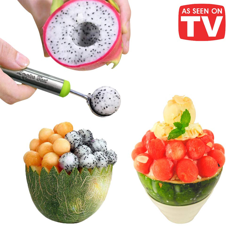 Watermelon Windmill Cutter Slice A Watermelon in a FLASH! Stainless Steel Watermelon Slicer Fruit Tools Kitchen Gadgets FDA Approved & BPA Free BONUS PACK