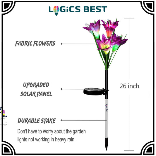 Solar Powered Flower Lights