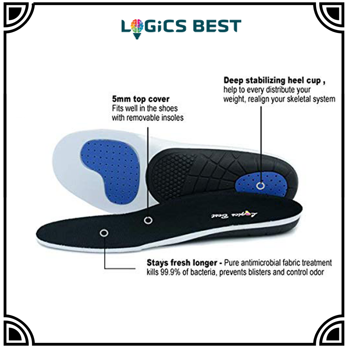 Professional-Grade High Arch Orthotic Insert