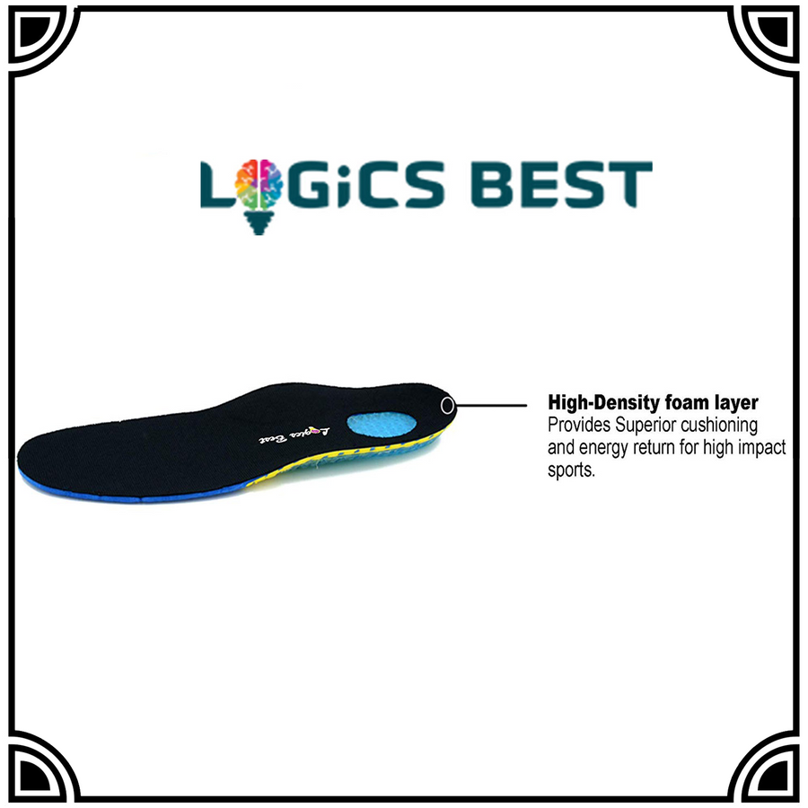 Pain Relief Insoles for Athletes, Shock Absorbing Insert for Maximum Support, Unisex, Anti-Fatigue Technology Replacement Insole
