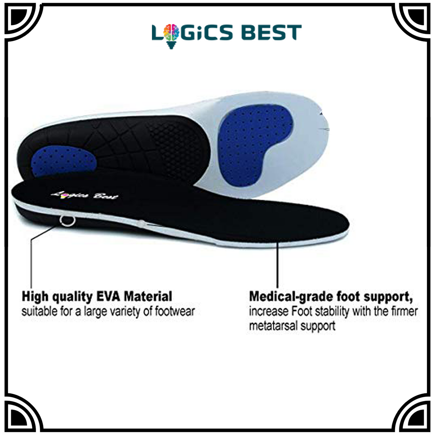 Professional-Grade High Arch Orthotic Insert